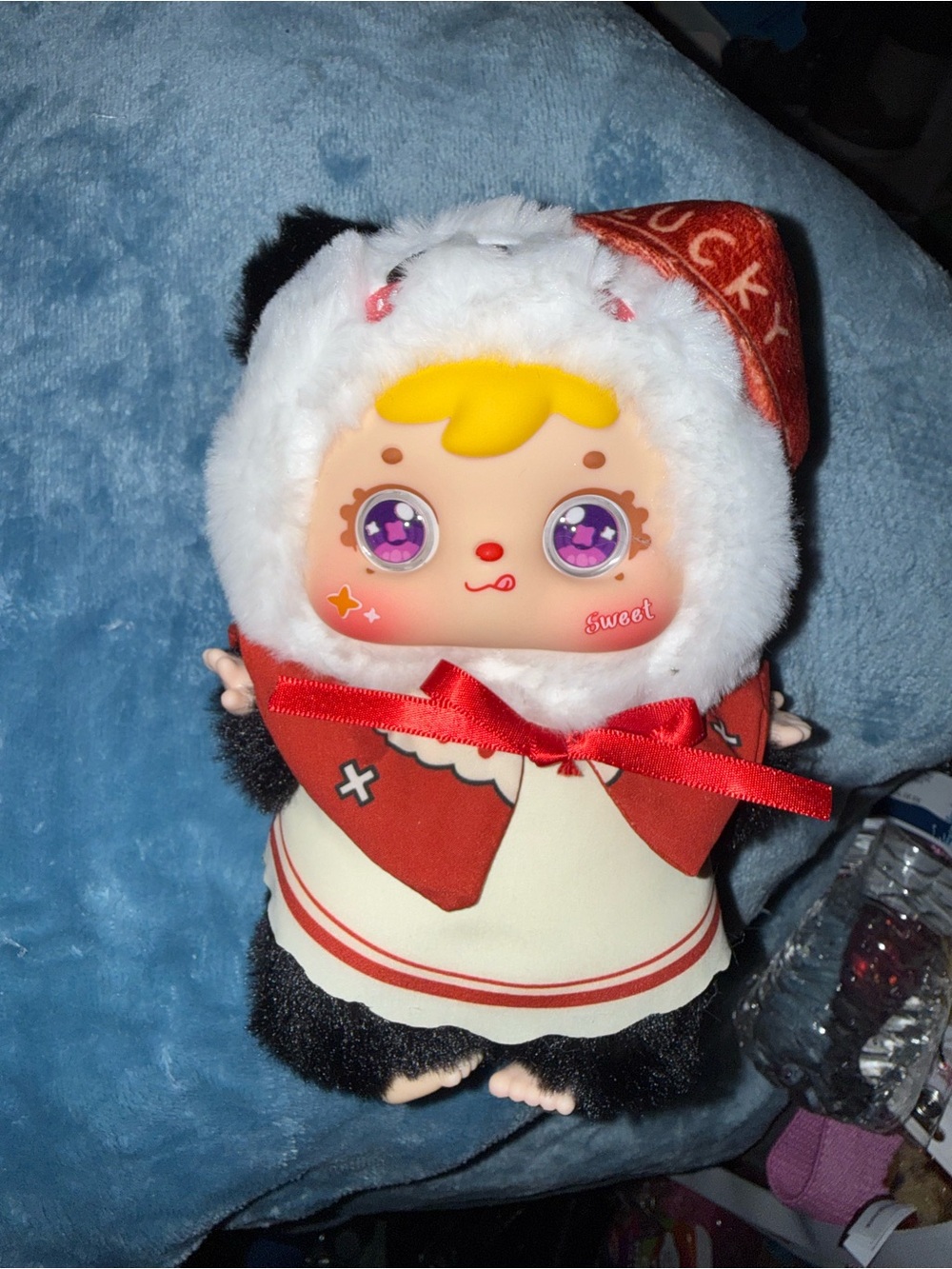 Plush Samuel Dress Up Pairing Vinyl Plush Pendant - SECRET Beret Panda